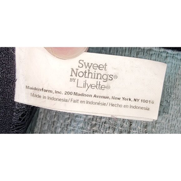 Women's Sweet Nothings by Lilyette Black Lace Back Racerback Bra 42D Underwire - Picture 8 of 9